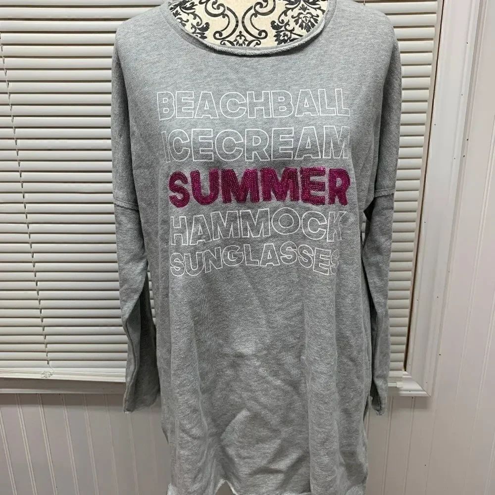 NWT Crown & Ivy Oversized Long Sleeve Top